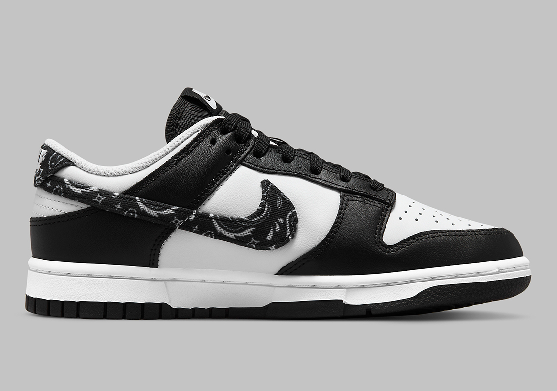 Nike Dunk Low Black White Paisley Panda Dh4401 100 1