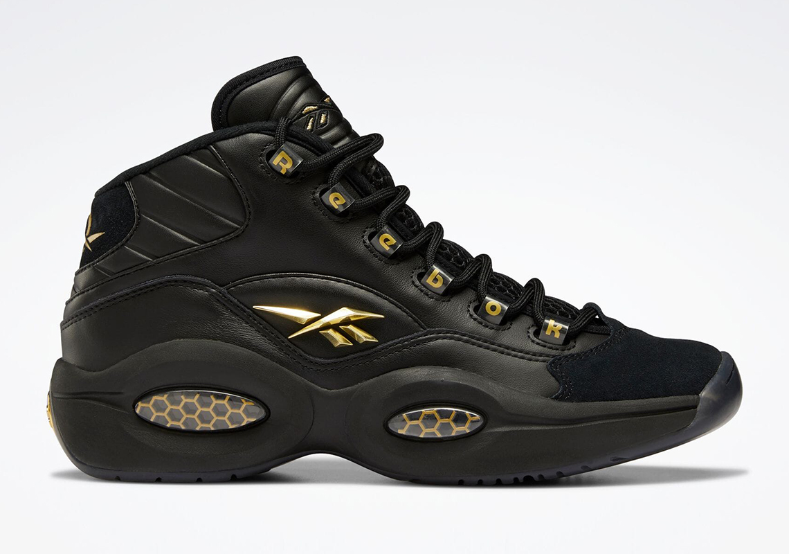 Reebok Question Mid Black Gold H01308 6