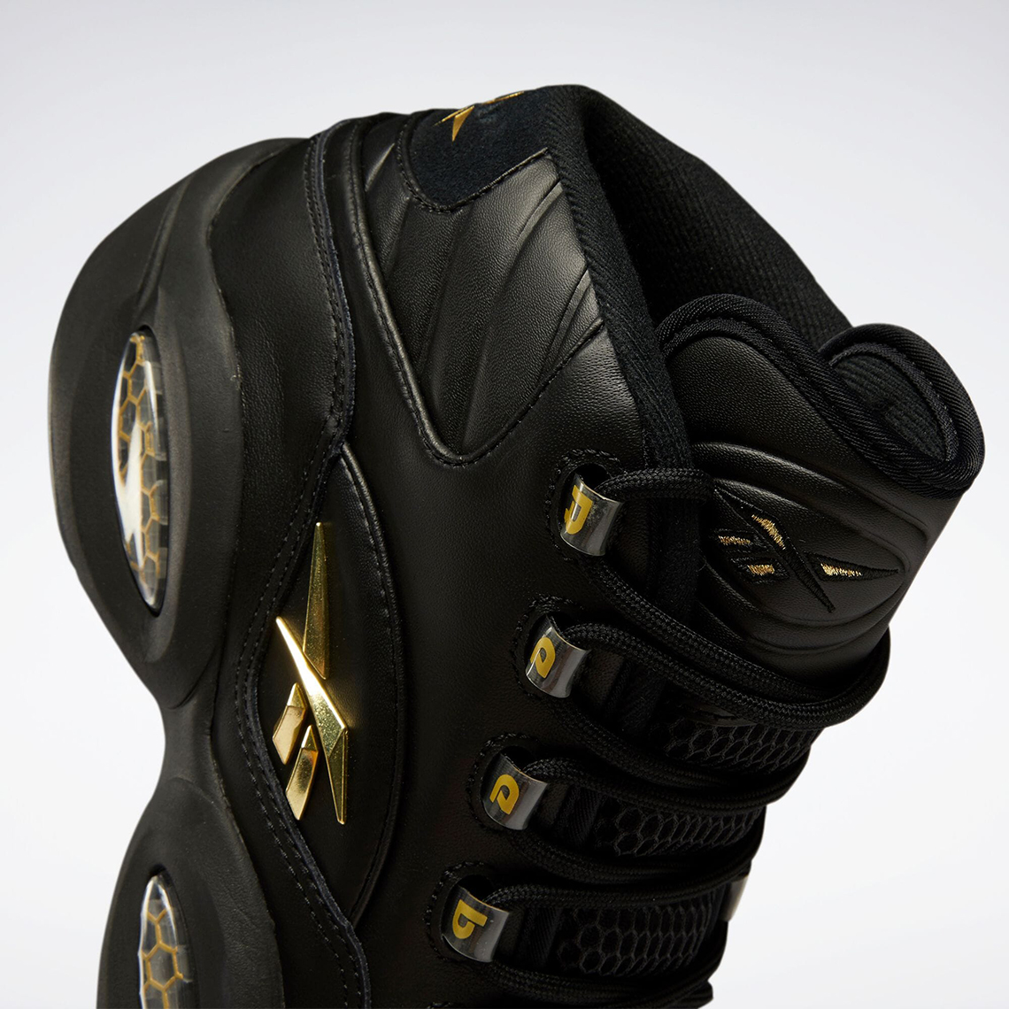 Reebok Question Mid Black Gold H01308 7