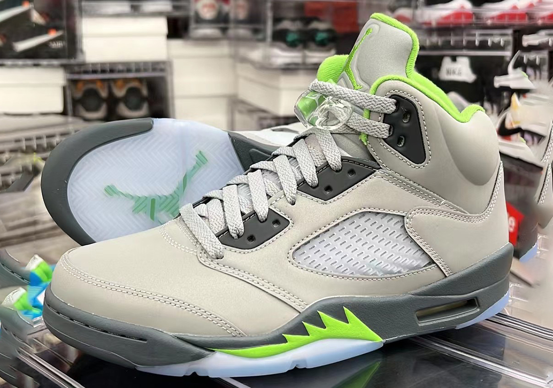 First Look At The Air Jordan 5 "Green Bean"