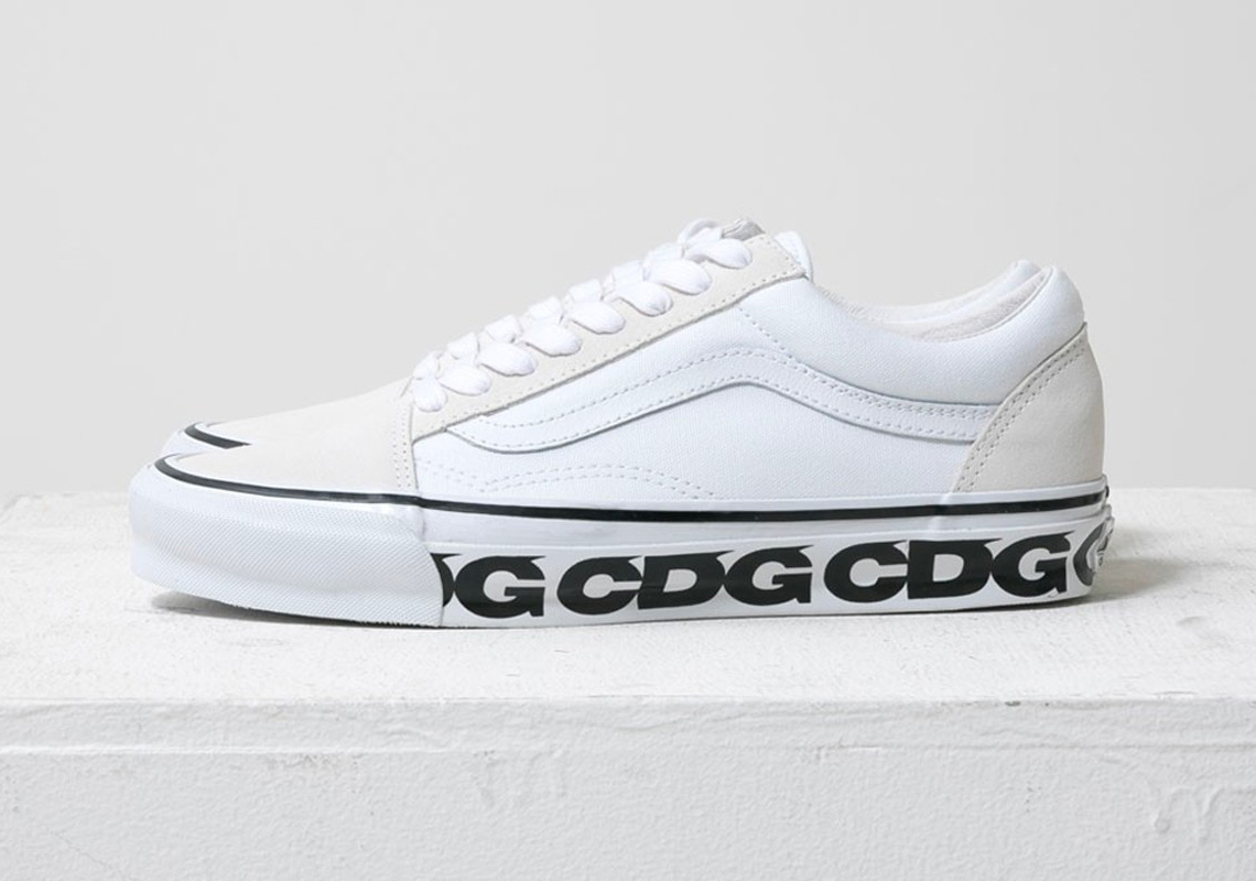 Cdg Vans Old Skool White 2