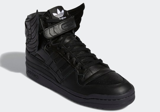 The Jeremy Scott x adidas Forum Hi Wings 4.0 Surfaced In “Triple Black”