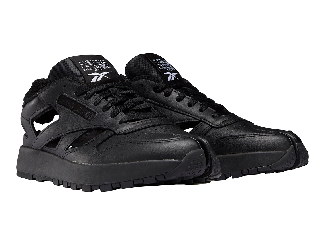 Maison Margiela Reebok Classic Leather Tabi Decortique Low Black 1