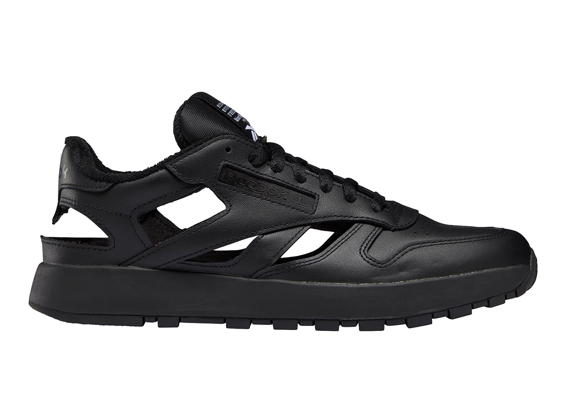 Maison Margiela Reebok Classic Leather Tabi Decortique Low Black 2