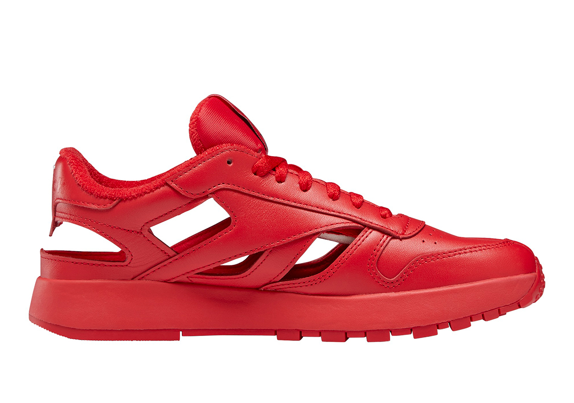 Maison Margiela Reebok Classic Leather Tabi Decortique Low Red 1