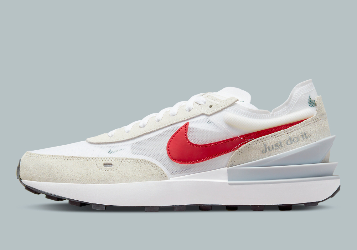 "Just Do It" Messaging And Bold Red Swooshes Animate The Next Nike Waffle One