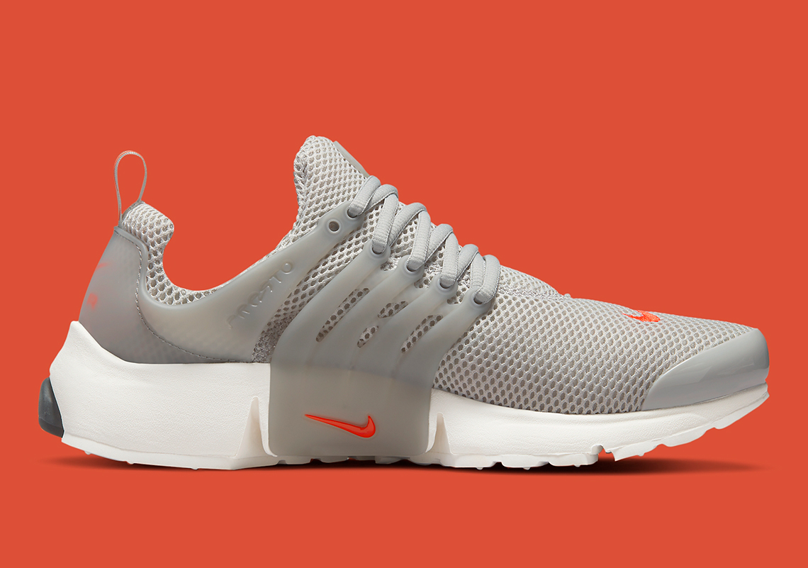 Nike Air Presto Grey Orange Dr8609 001 2