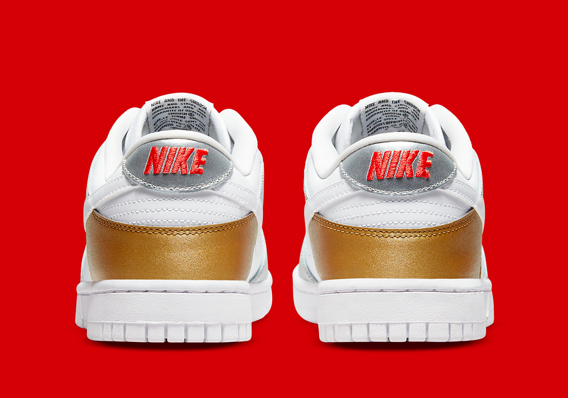 Nike Dunk Low Wmns Gold Silver Dh4403 700 5