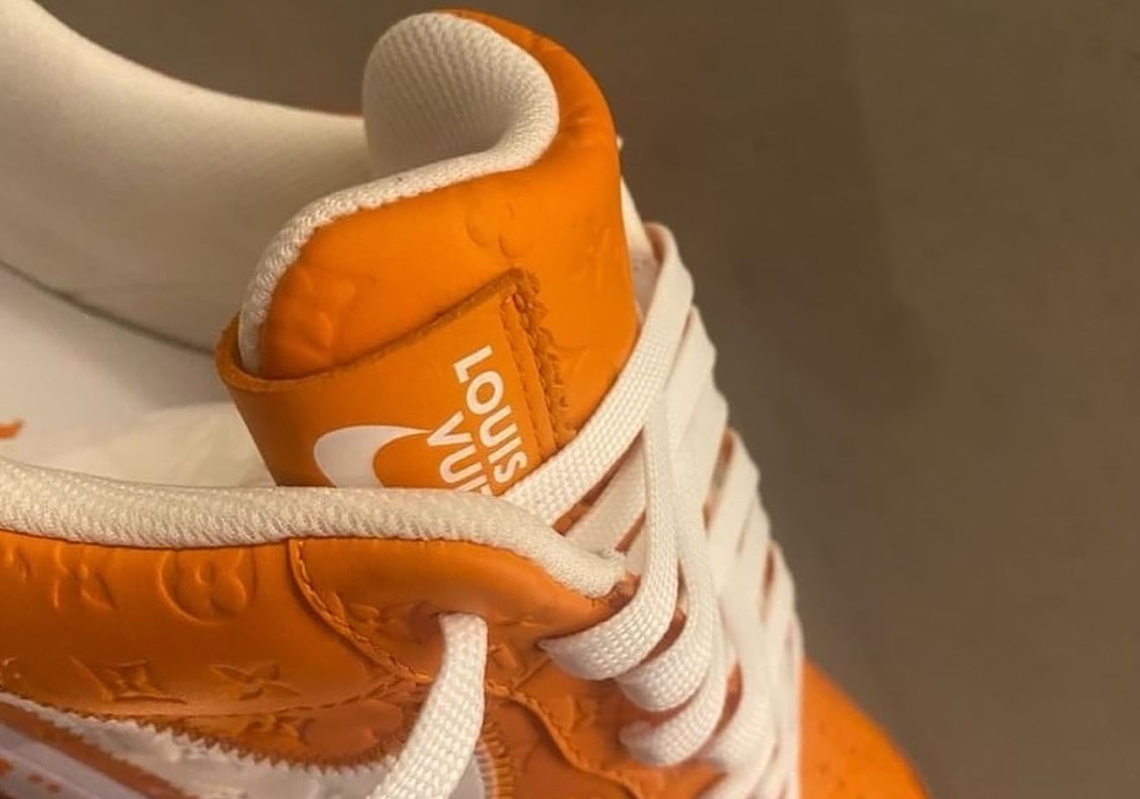 Off White Nike Air Force 1 Orange 6