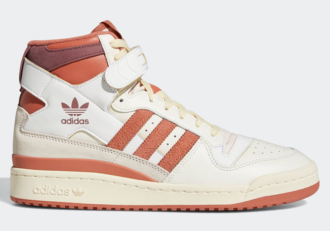 Burnt Orange Accents Freshen Up This adidas Forum Hi