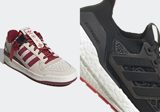 adidas Adds Eastern Textiles To Their 2022 Lunar New Year Footwear