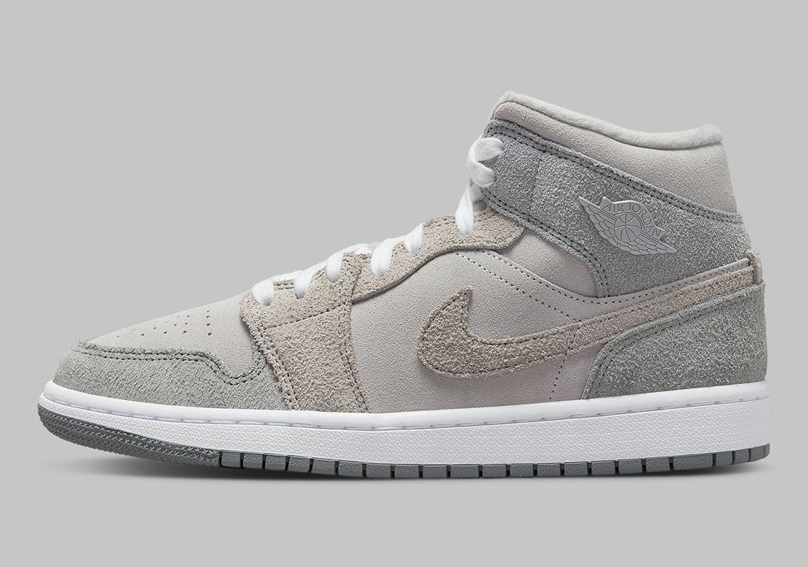 Air Jordan 1 Mid Particle Grey Release Date 4