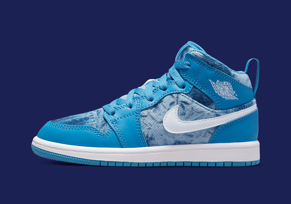 Air Jordan 1 Mid Washed Denim Dm8952 400 1