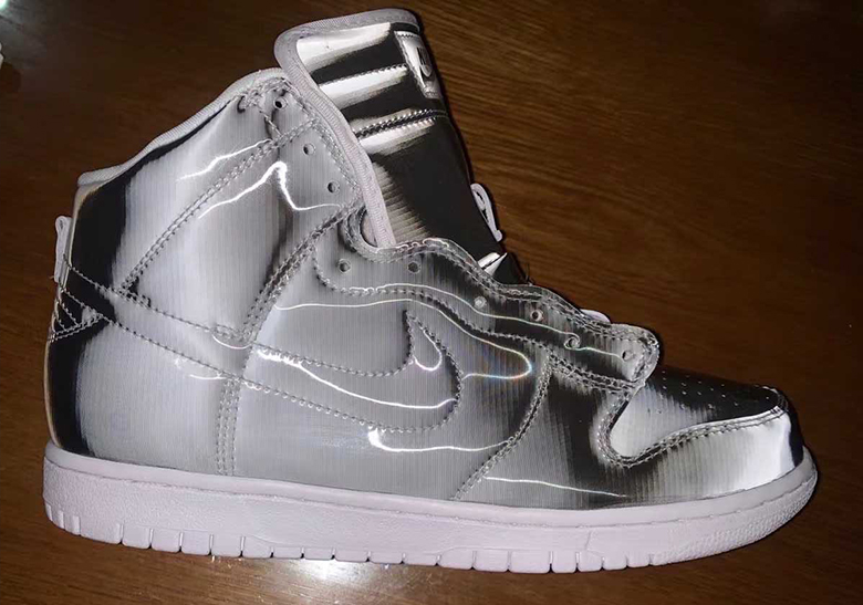 Clot Nike Dunk High Silver Reflective 2