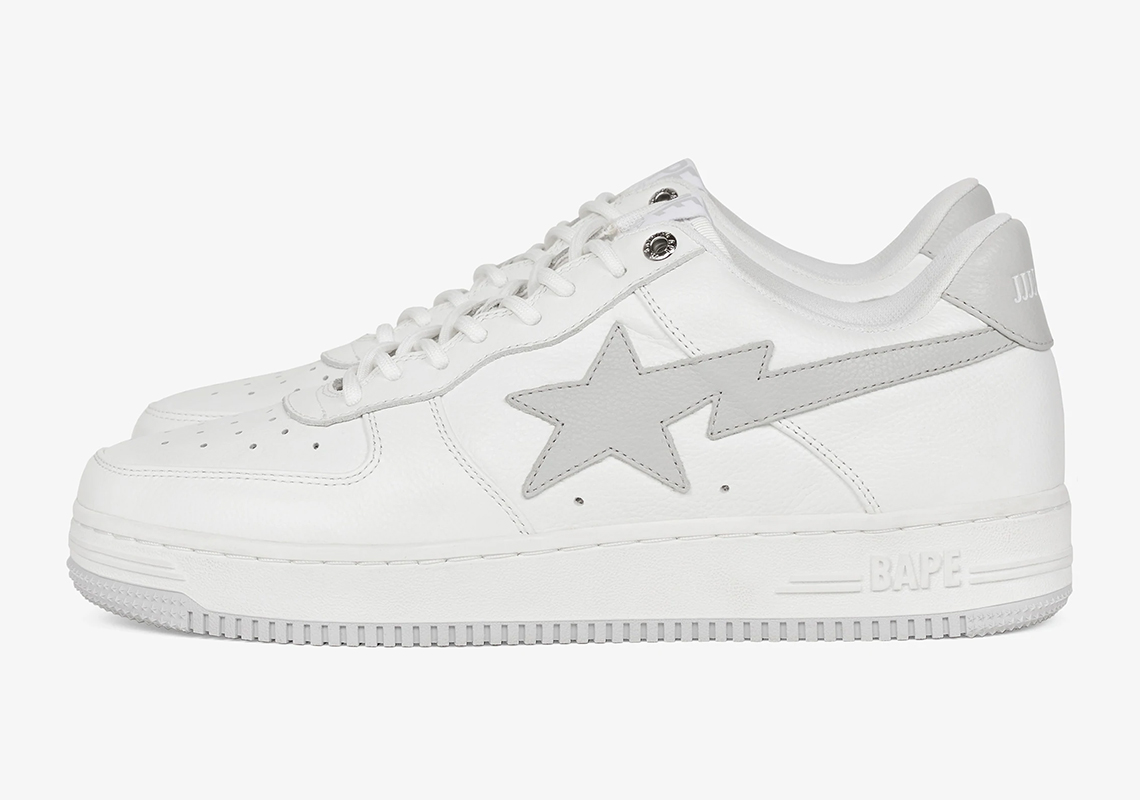 Jjjjound A Bathing Ape Bape Sta White Grey Release Date 4