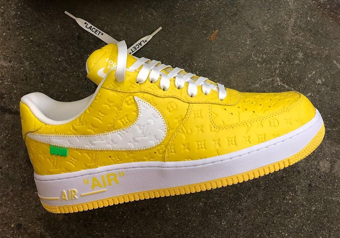 The Louis Vuitton x Off-White x Nike Air Force 1 Revealed In Several Colors