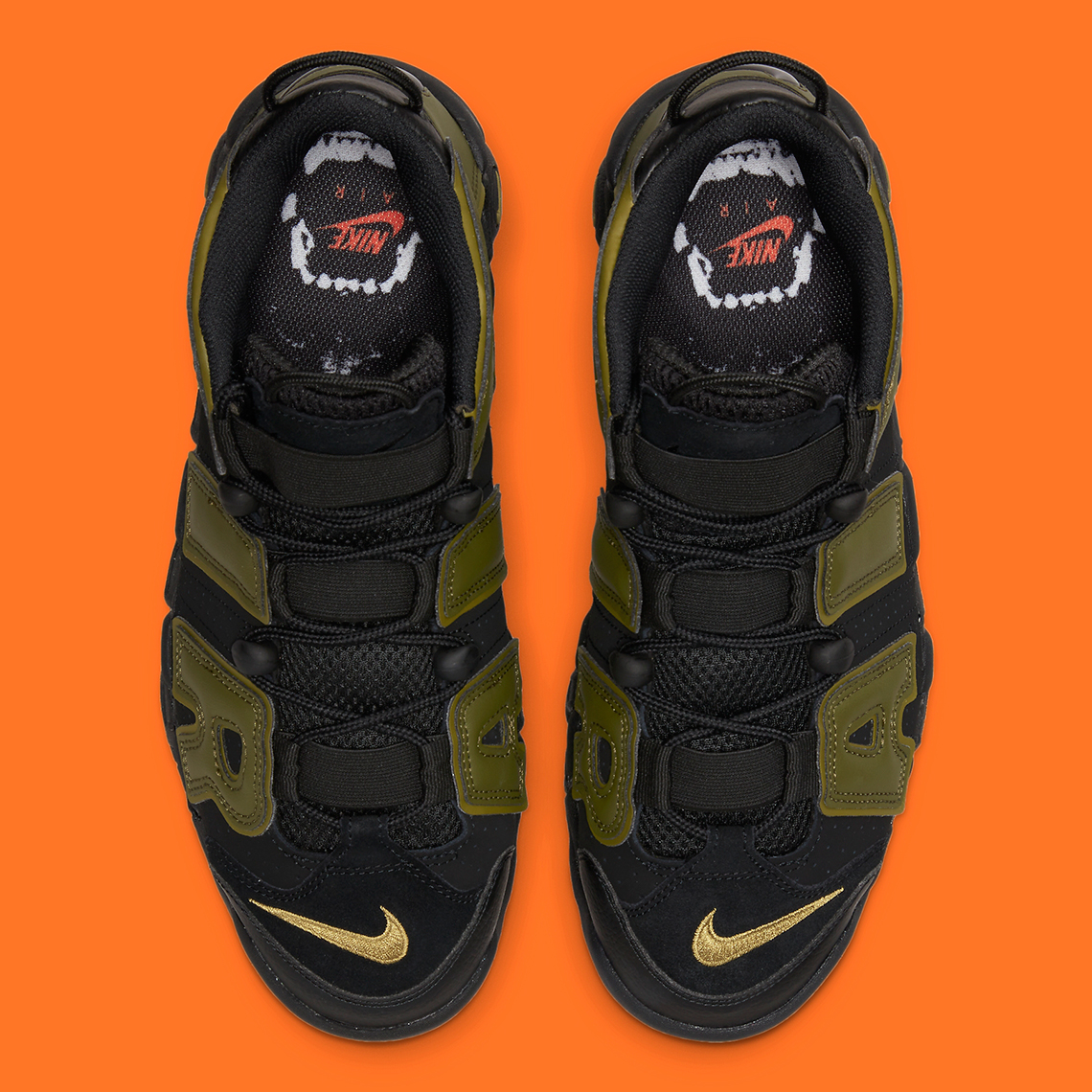 Nike Air More Uptempo Black Rough Green Pilgrim Black Dh8011 001 6