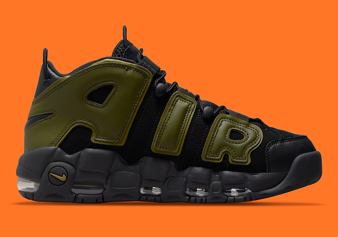 Nike Air More Uptempo Black Rough Green Pilgrim Black Dh8011 001 7