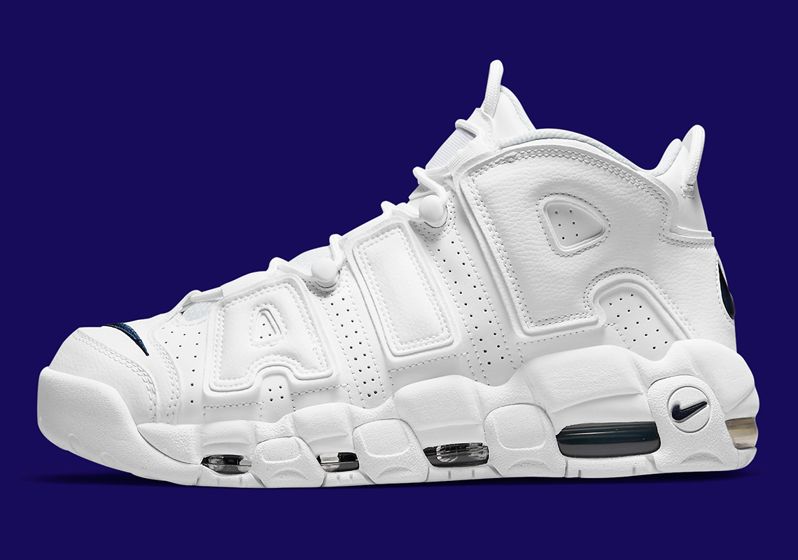 The Nike Air More Uptempo Continues To Keep It Simple In White And Navy