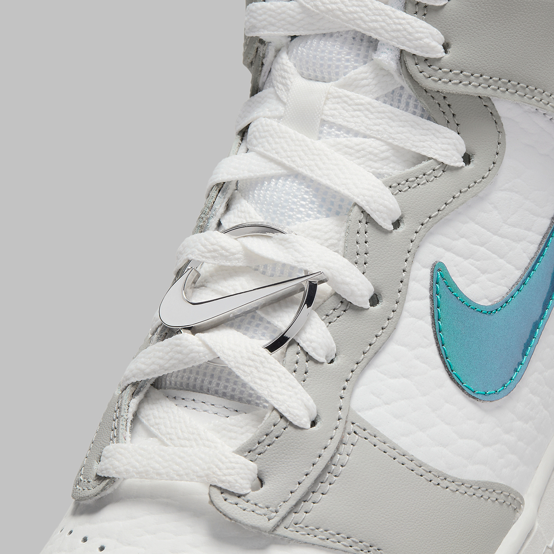 Nike Dunk High White Grey Turquoise Dr7855 100 3