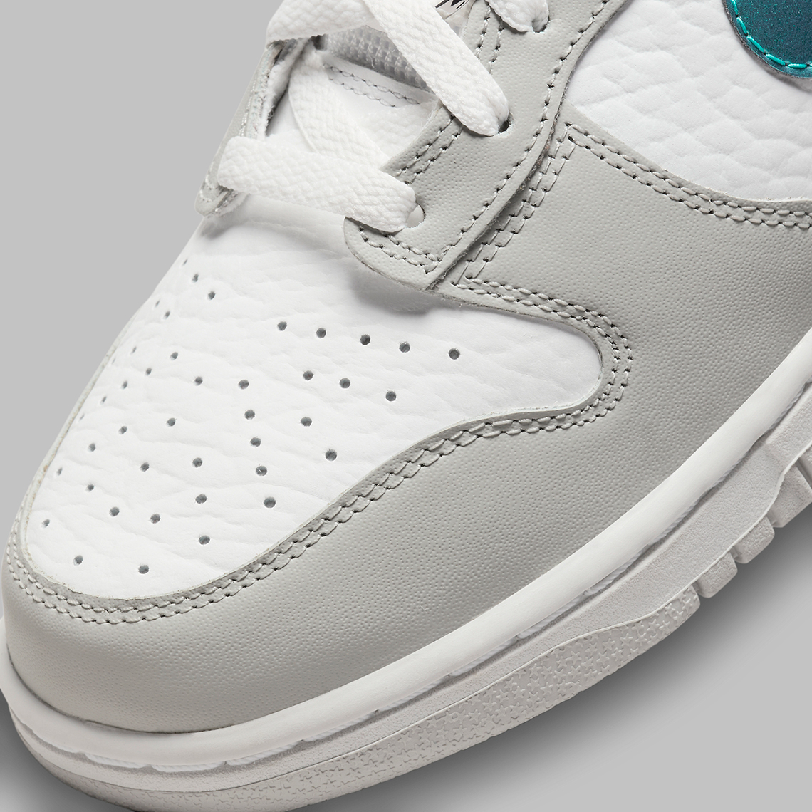 Nike Dunk High White Grey Turquoise Dr7855 100 6