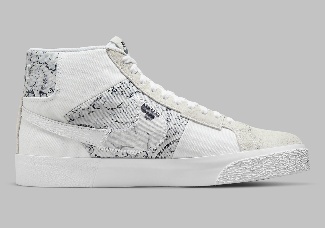 Nike Sb Blazer Edge Floral Bandana Dm0859 100 Release Date 1