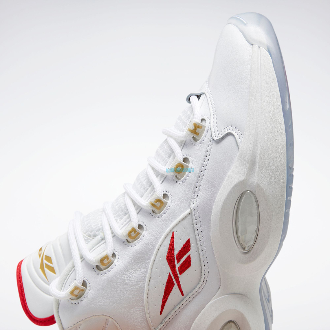 Reebok Question Mid White Red Gold Julius Erving Dr J 4 1