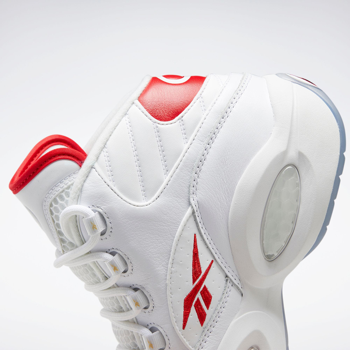 Reebok Question Mid White Red Gold Julius Erving Dr J 5 1