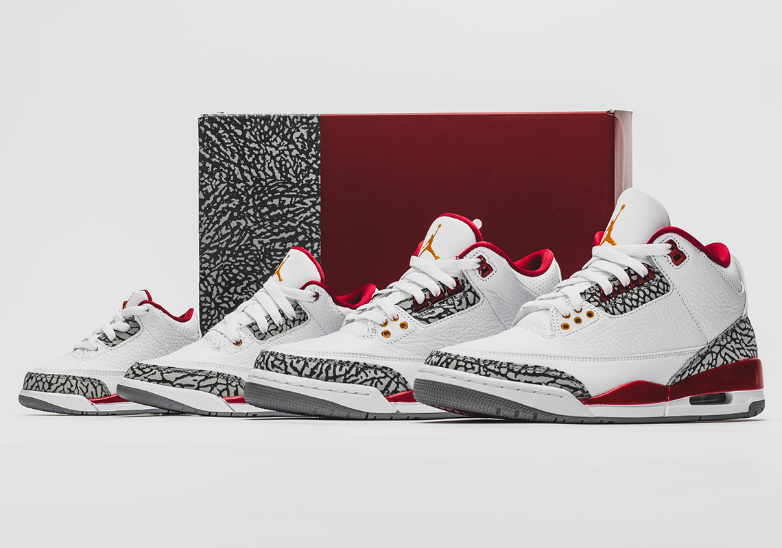 The Air Jordan 3 "Cardinal" Releases Tomorrow