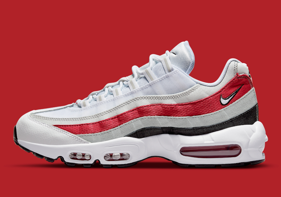 Bold Red Animates This Nike Air Max 95's Air Bubbles