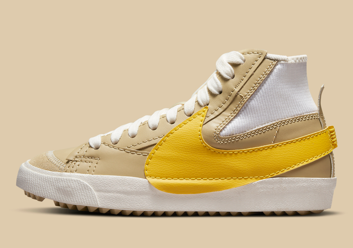 "Vivid Sulfur"-Colored Swooshes Land On The Women's Nike Blazer Mid Jumbo