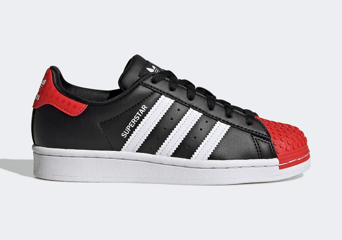 Adidas Superstar Lego Red Gx3382 1