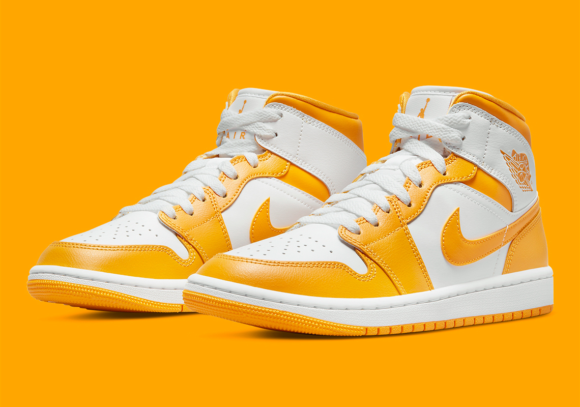 Air Jordan 1 Mid Yellow White Bq6472 117 2