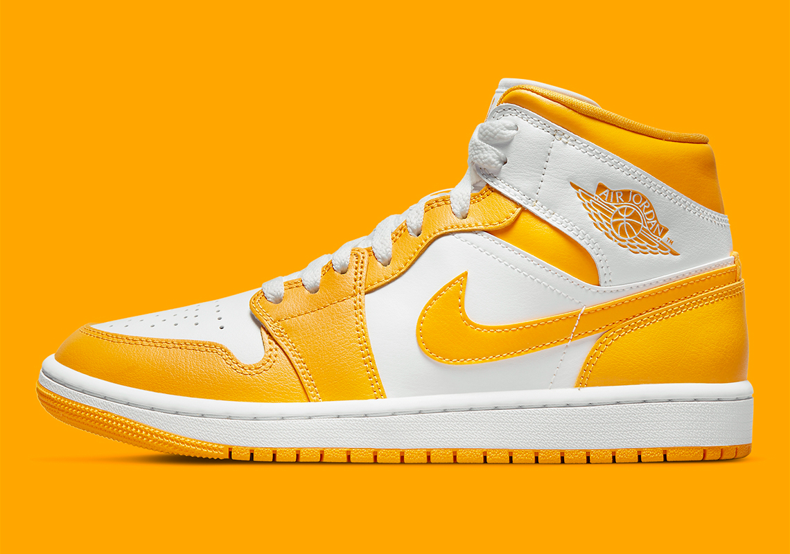 This Women's Air Jordan 1 Mid Gets A Bright Yellow Twist