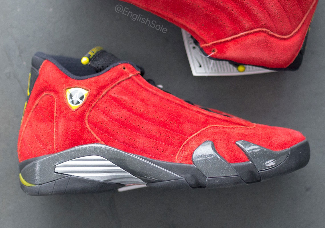 An Alternate Sample Of The Air Jordan 14 "Ferrari" Is Revealed