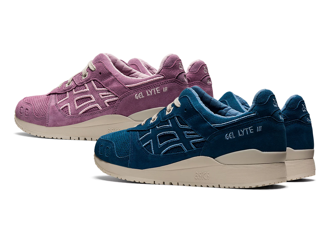 ASICS GEL-Lyte  3 "Quilt Pack" Covered In Light Indigo And Blush Suede