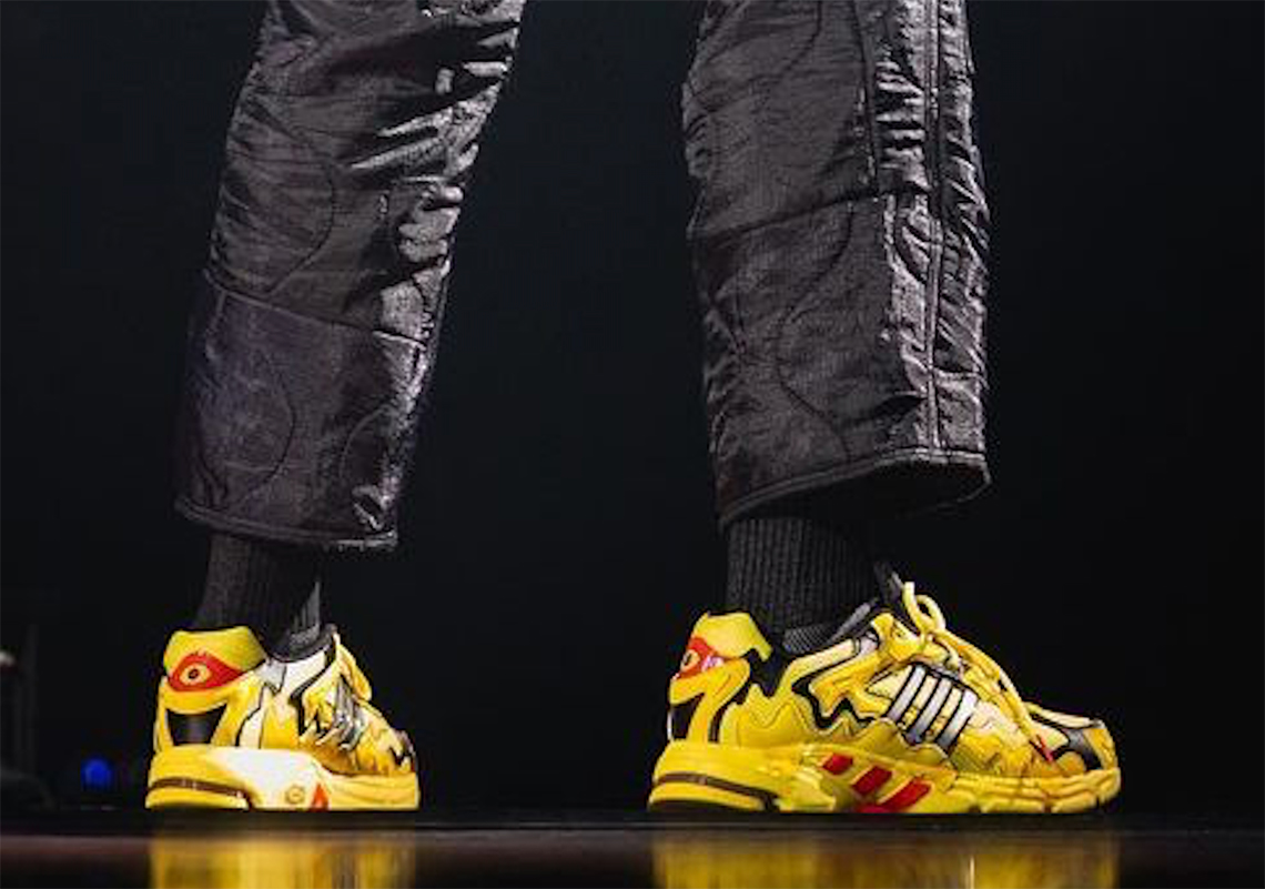 Bad Bunny Debuts An adidas Response CL In "Yellow" During The Los Angeles Stop Of His Current Tour