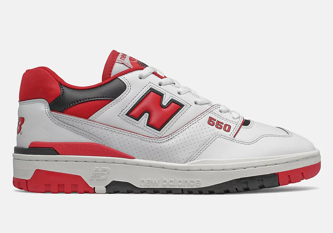 New Balance 550 White Red Bb550se1 February 2022 Restock