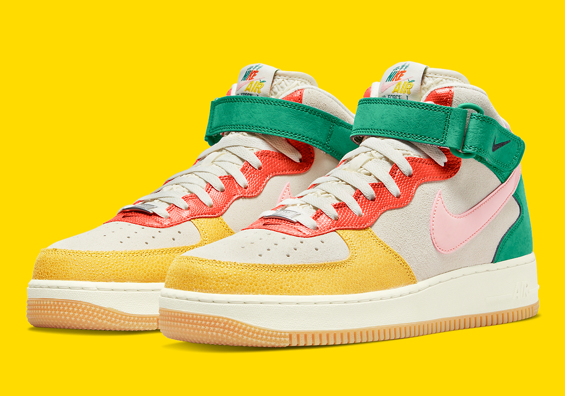 More Spring-Friendly Color-Blocking Lands On The Nike Air Force 1 Mid