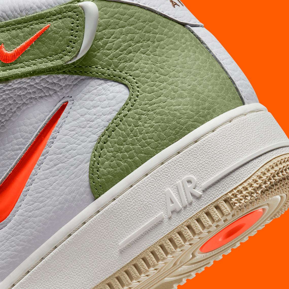 Nike Air Force 1 Mid Qs Jewel Olive Orange Dq3505 100 4