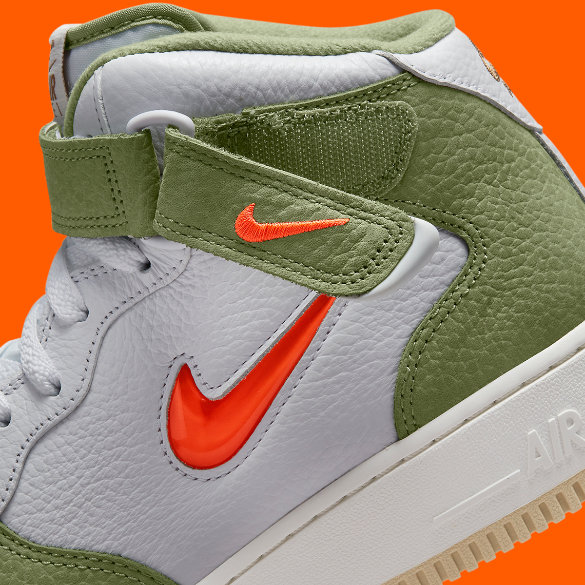 Nike Air Force 1 Mid Qs Jewel Olive Orange Dq3505 100 5