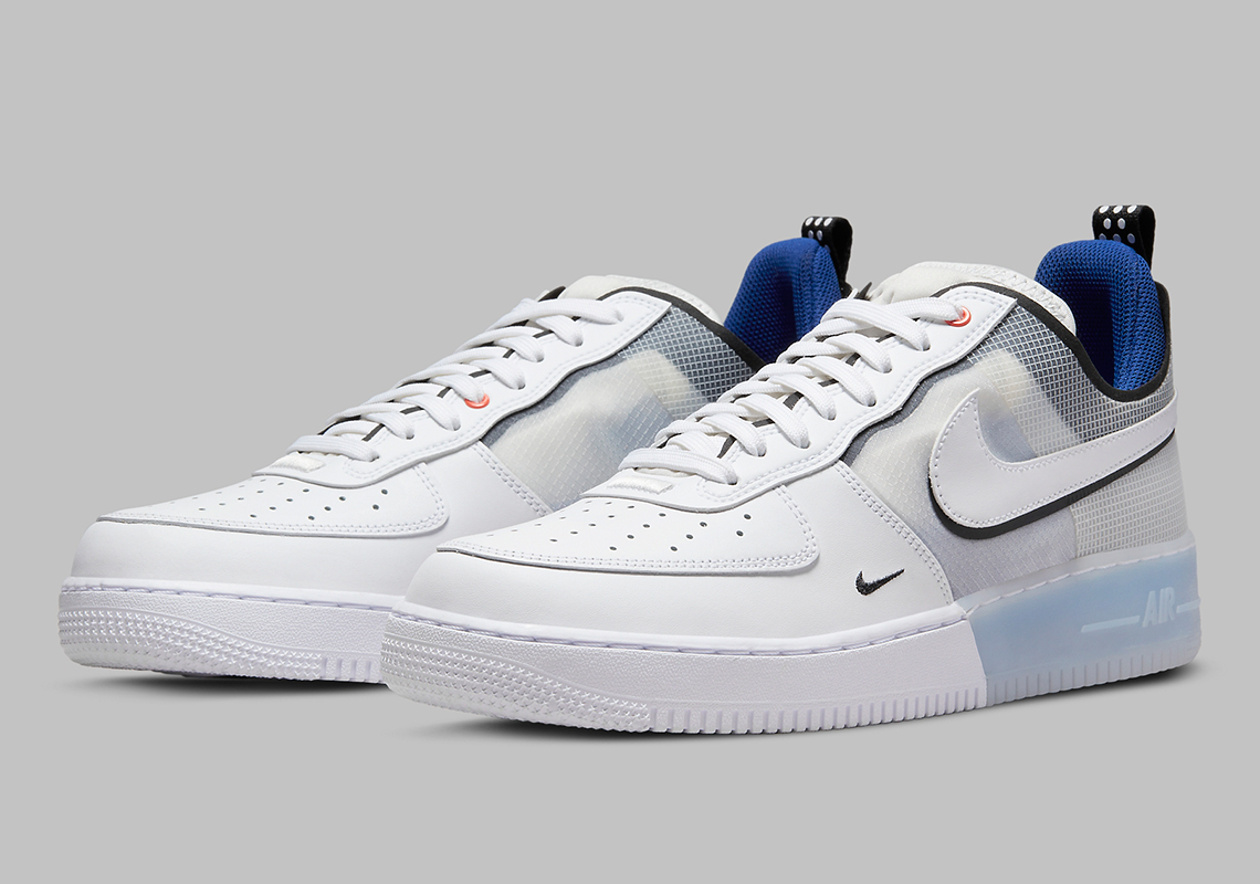 Nike Air Force 1 React White Light Photo Blue Dh7615 101 3