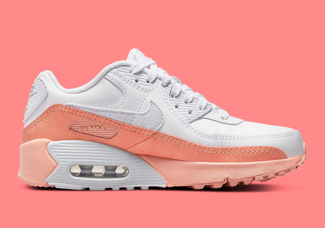 Nike Air Max 90 Gs White Salmon Dm0956 100 Release Date 6