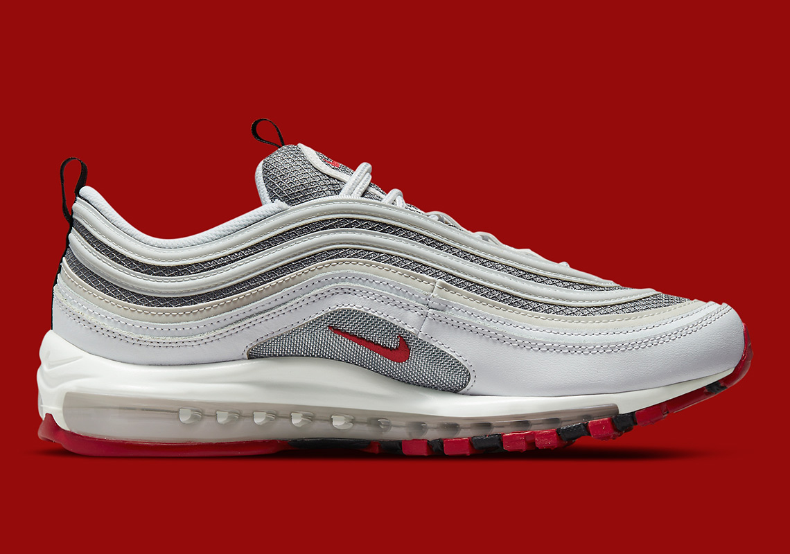 Nike Air Max 97 White Silver Red Dm0027 100 2