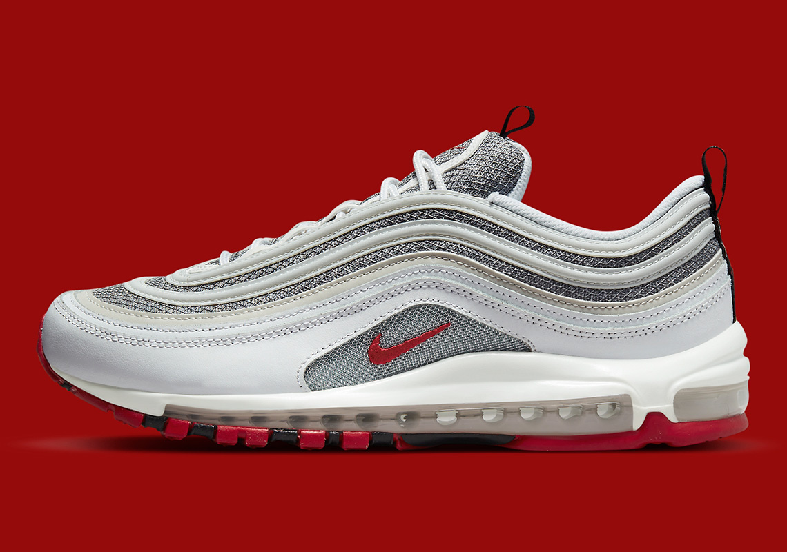 Nike Air Max 97 White Silver Red Dm0027 100 6