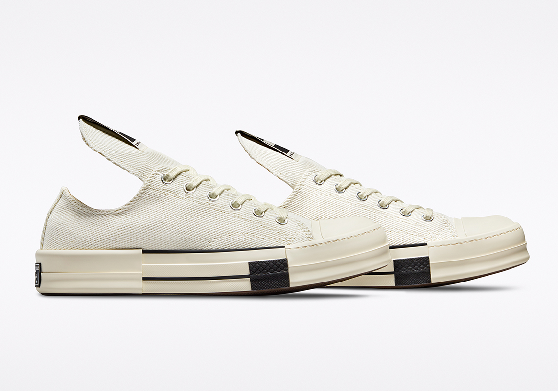 Rick Owens Converse Chuck 70 Low White Drkstar Release Date 2