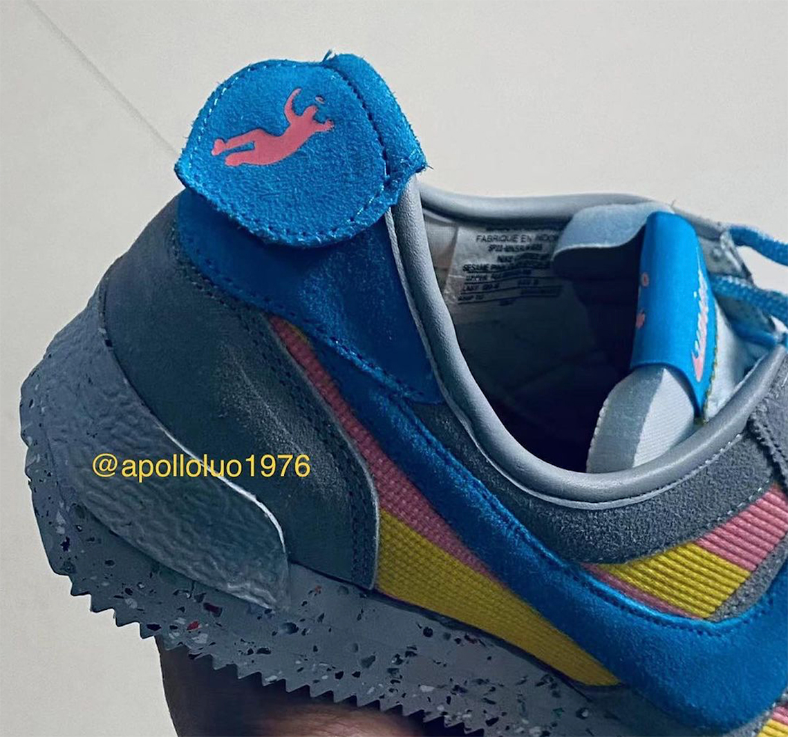 Union Nike Cortez Grey Pink Blue Yellow 2