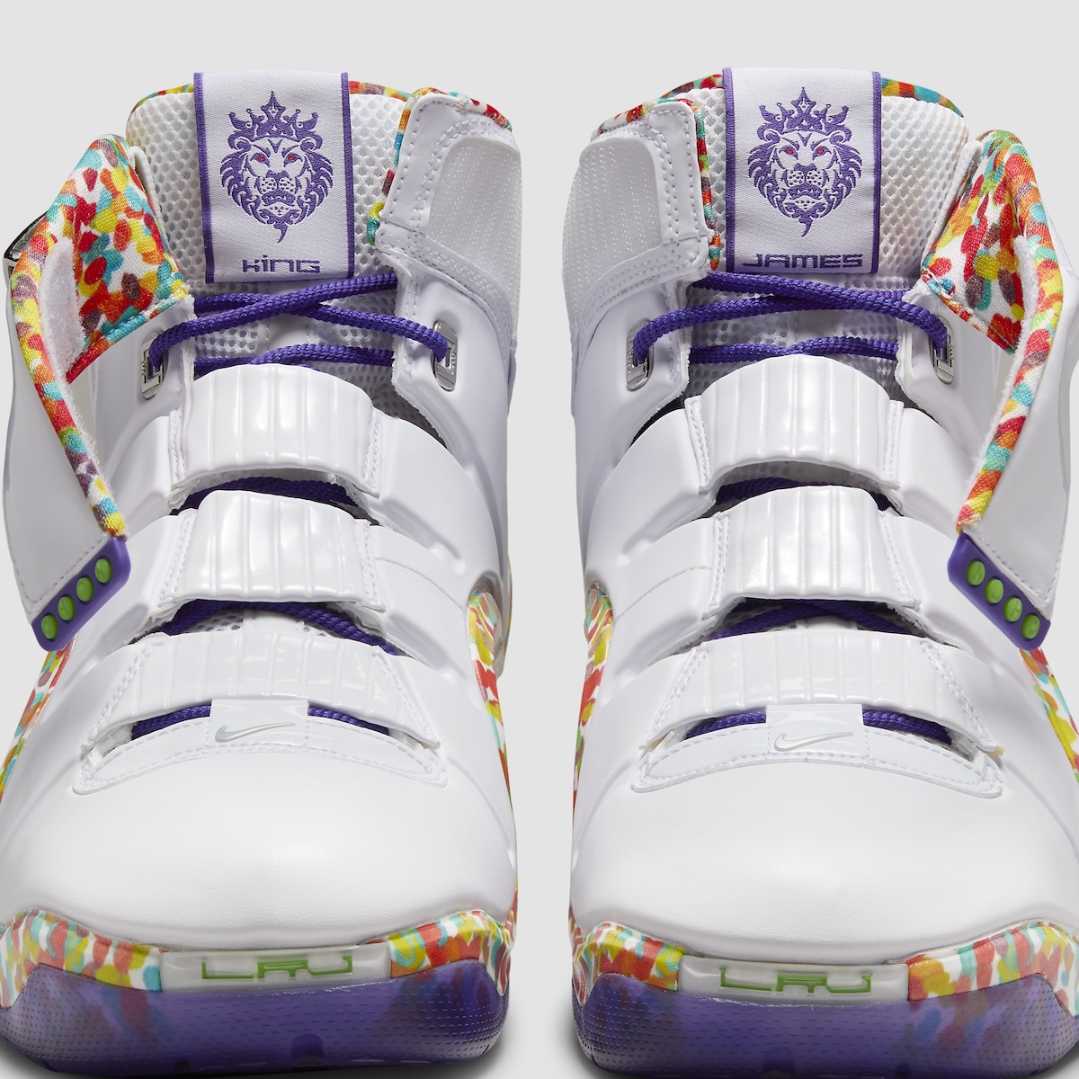 Fruitty Pebbles Nike Lebron 4 Dq9310 100 3