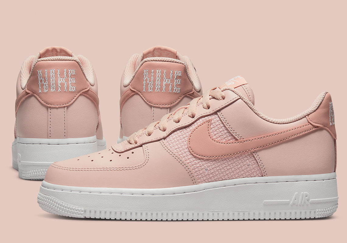 Cross Stitched Branding Adorns This All-Pink Nike Air Force 1