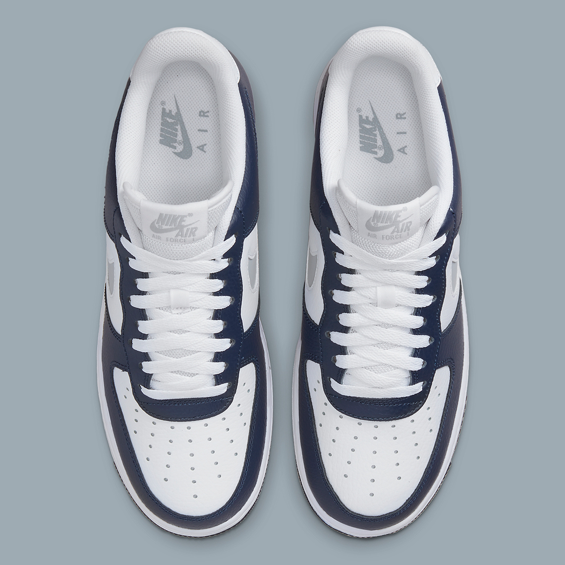 Nike Air Force 1 Navy Metallic Silver Dv3501 400 2